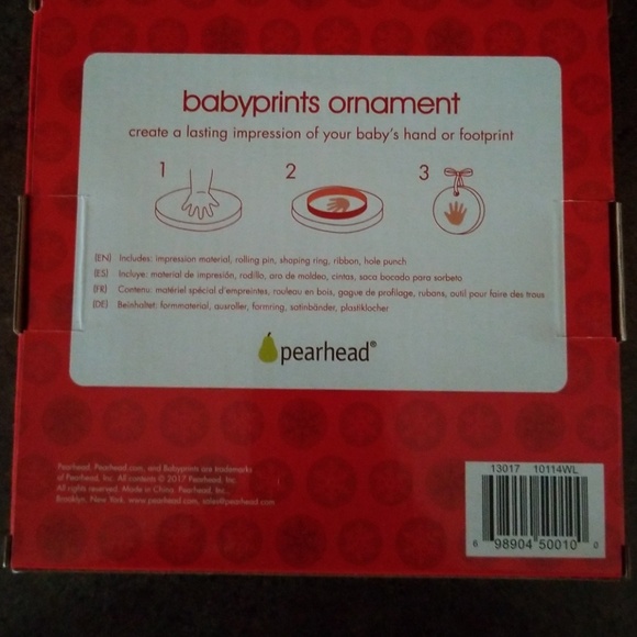 2 Baby pet kid prints ornament diy gift - Picture 2 of 4